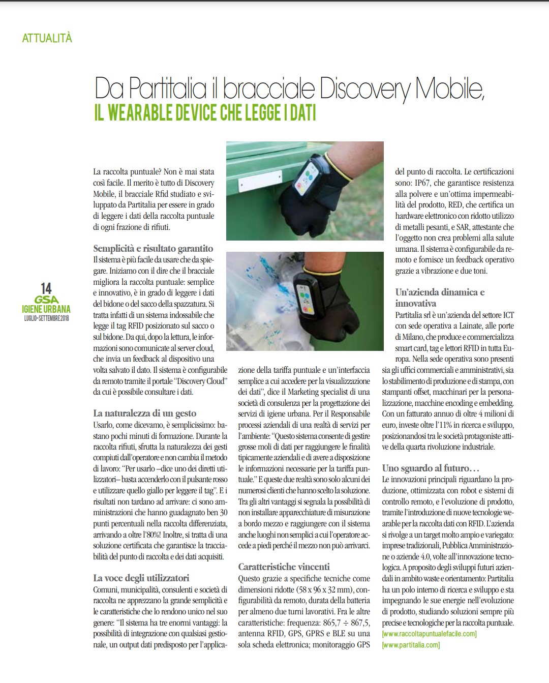 Articolo riguardante il discovery mobile