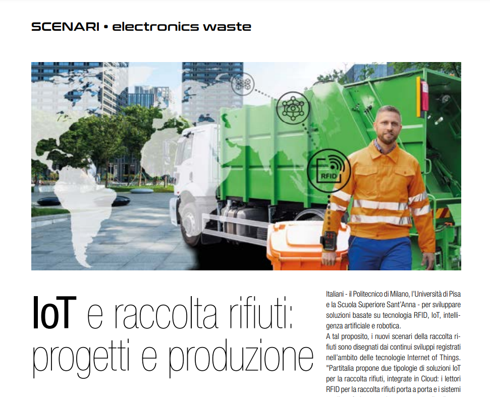 iot e raccolta rifiuti_partitalia su selezione di elettronica