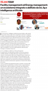 Articolo di milanotoday riguardante Enery Management