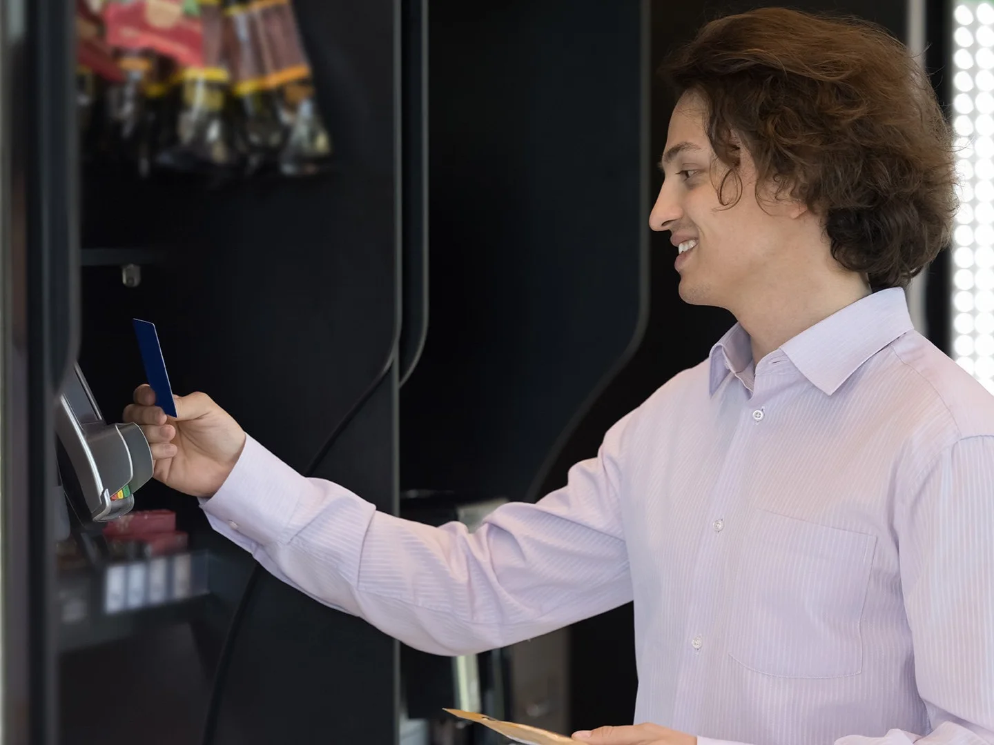 Pagamento con card per vending machine RFID contactless