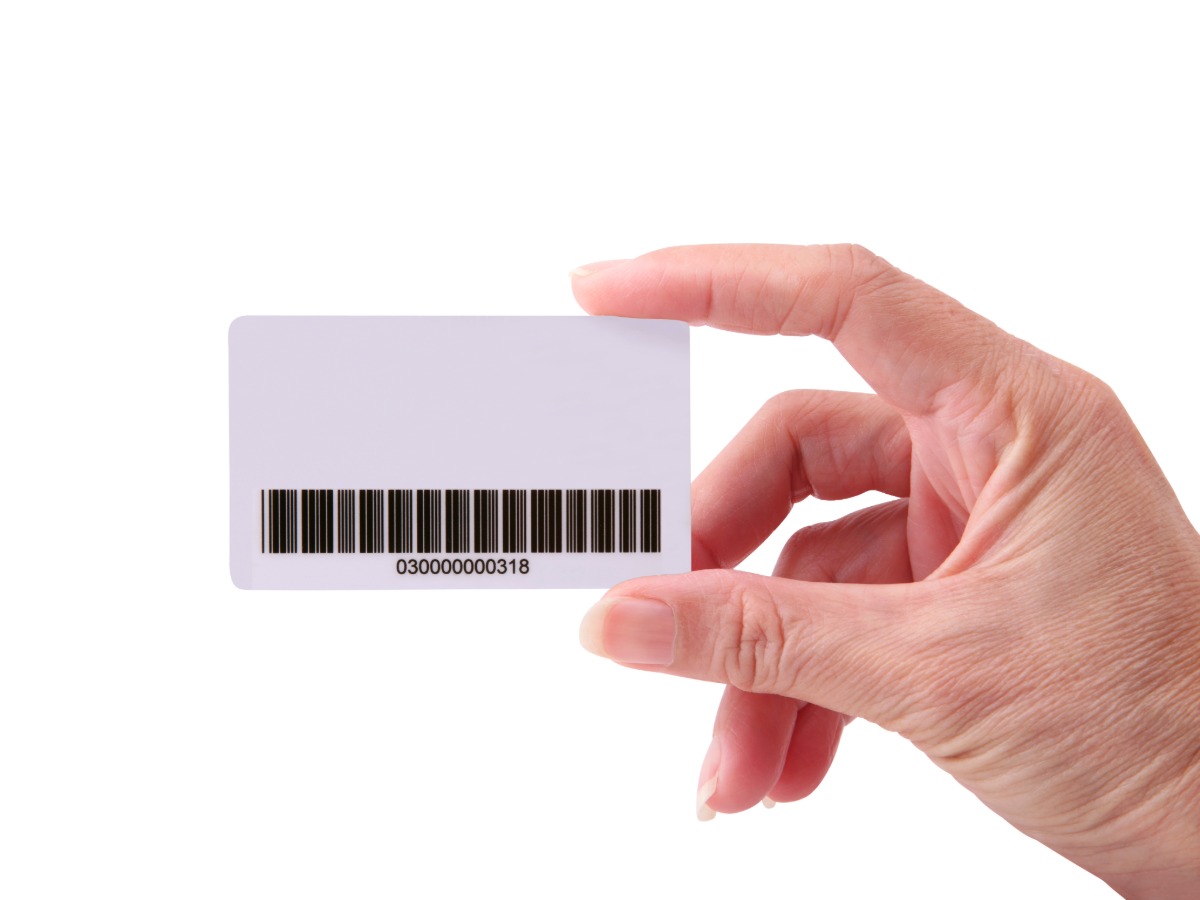 Card in PVC con barcode e numerazione