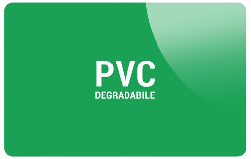 Card in PVC degradabile