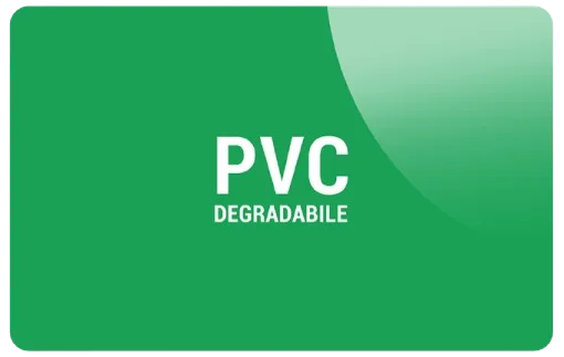 Card in PVC degradabile