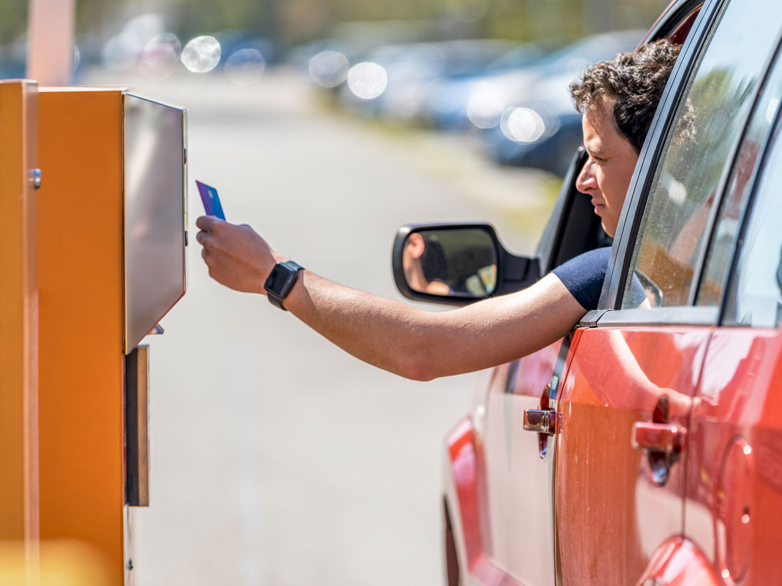 Accesso al parcheggio del camping con card RFID