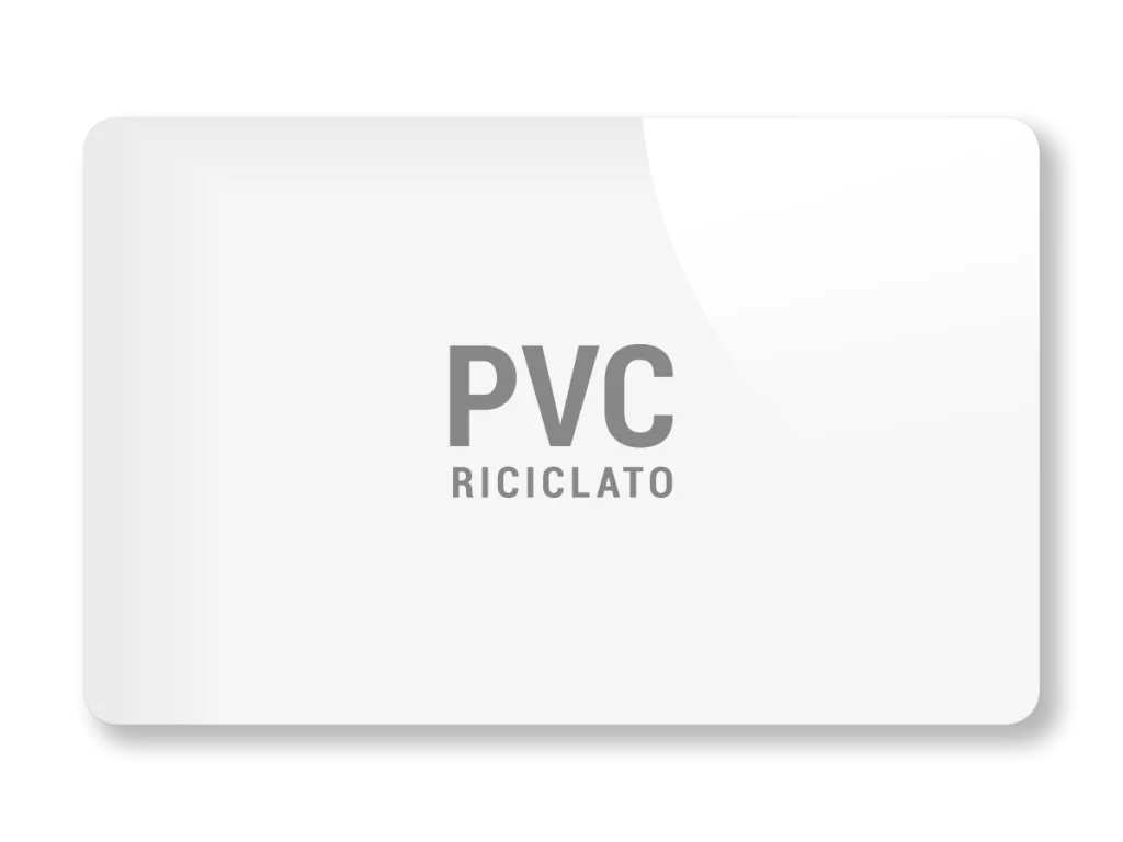 Card in PVC riciclato