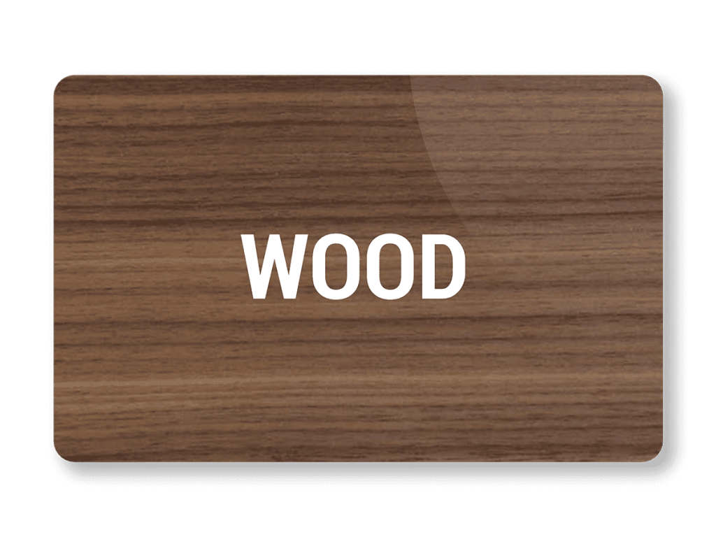 Wooden card