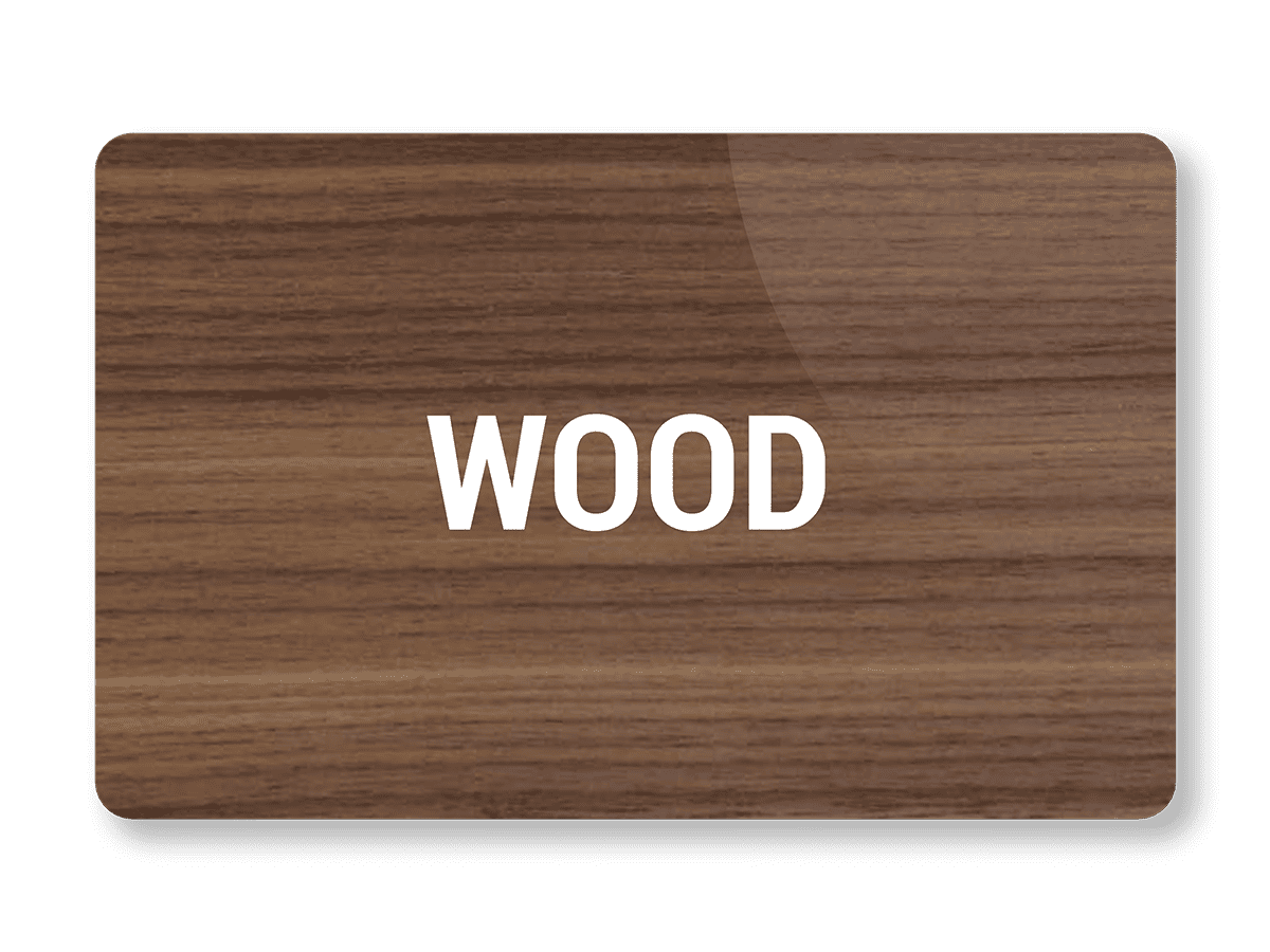 Wooden card