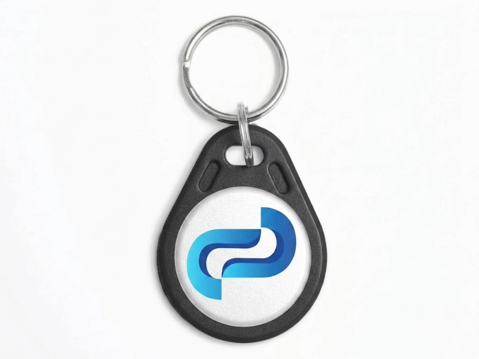 Portachiavi RFID con logo in serigrafia